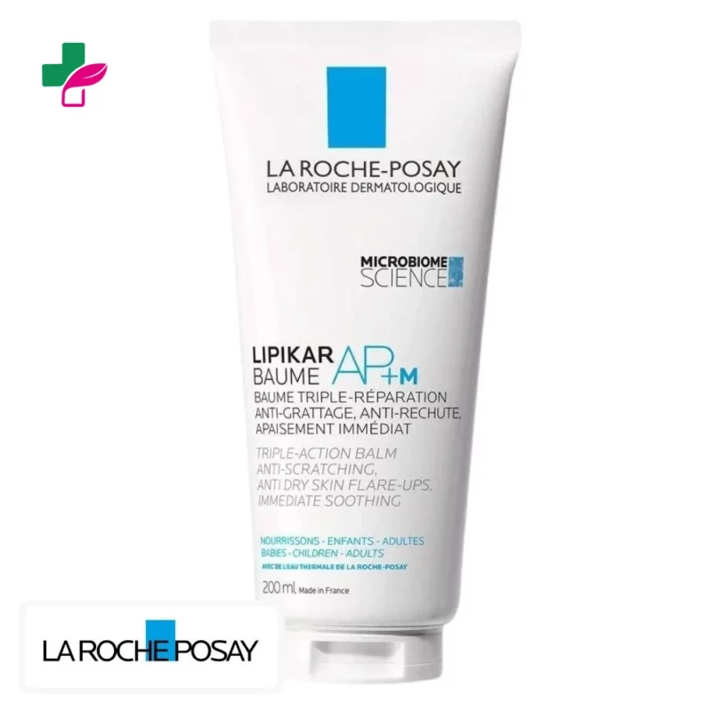 La Roche-Posay Lipikar Baume AP +M Baume Triple-Réparation Anti-Grattage, Anti-Rechute et Apaisement Immédiat – 200ml