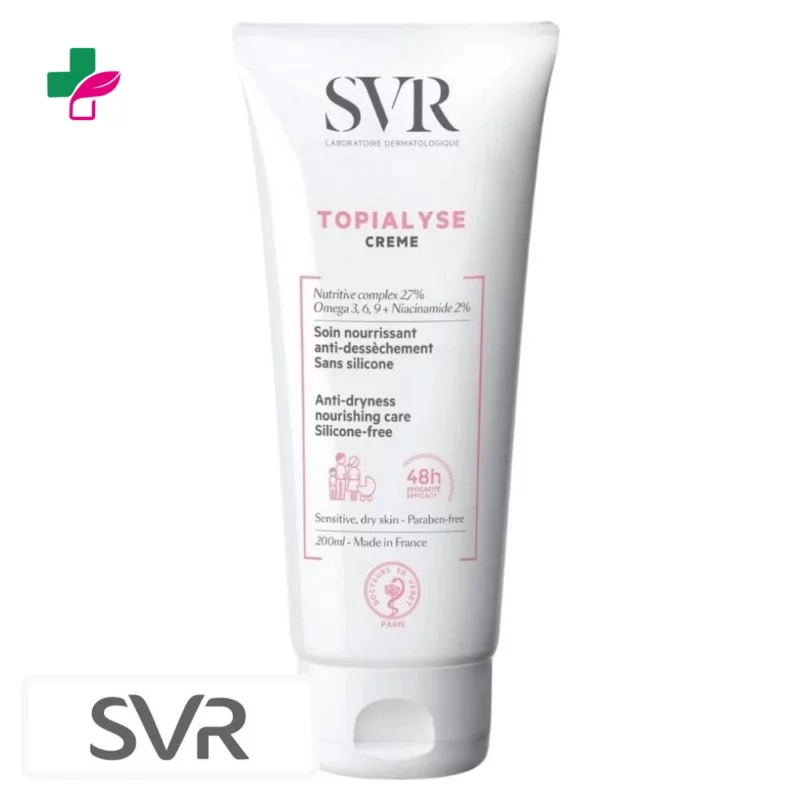 SVR Topialyse Crème Soin Nourrissant Anti-Dessèchement sans Silicone – 200ml