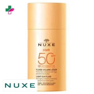 Nuxe Sun Fluide Solaire Léger Spf50 Anti-Âge et Prévient les Taches – 50ml