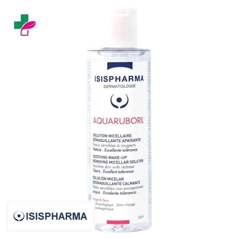 Isispharma AquaRuboril Solution Micellaire Démaquillante et Apaisante – 400ml