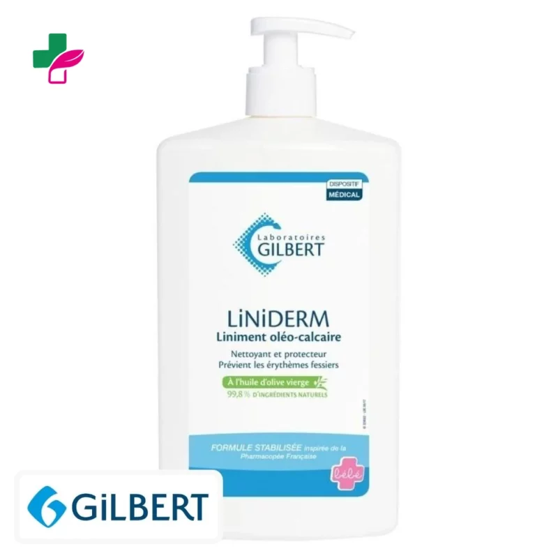 Gilbert Liniderm Liniment Oléo-Calcaire Soin Pour le Change Pompe – 1L