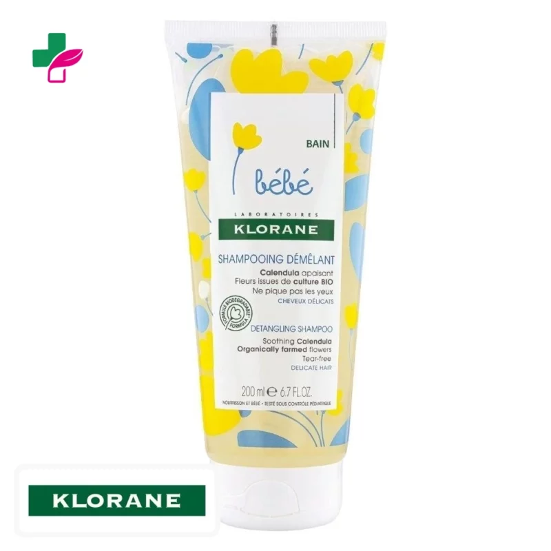 Klorane Bébé Shampoing Démêlant – 200ml
