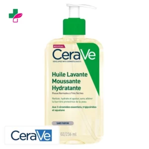 CeraVe Huile Lavante Moussante Hydratante Peau Normale à Très Sèche – 236ml