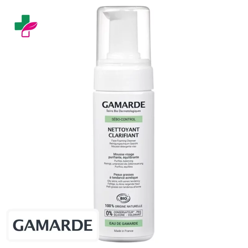 Gamarde Sébo-Control Mousse Nettoyante Clarifiante Bio – 160ml