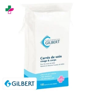 Gilbert Carrés de Soin en Coton – 100u