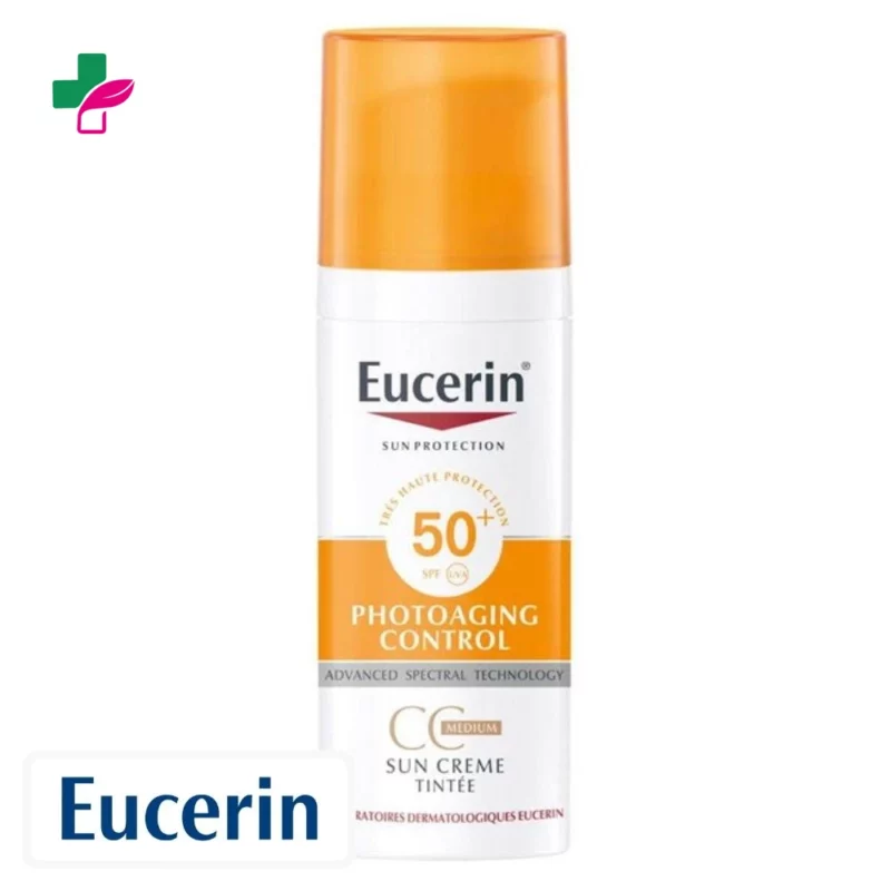 Eucerin Sun Protection Photoaging Control Crème Solaire Teinte CC Médium Anti-Âge Spf50+ – 50ml