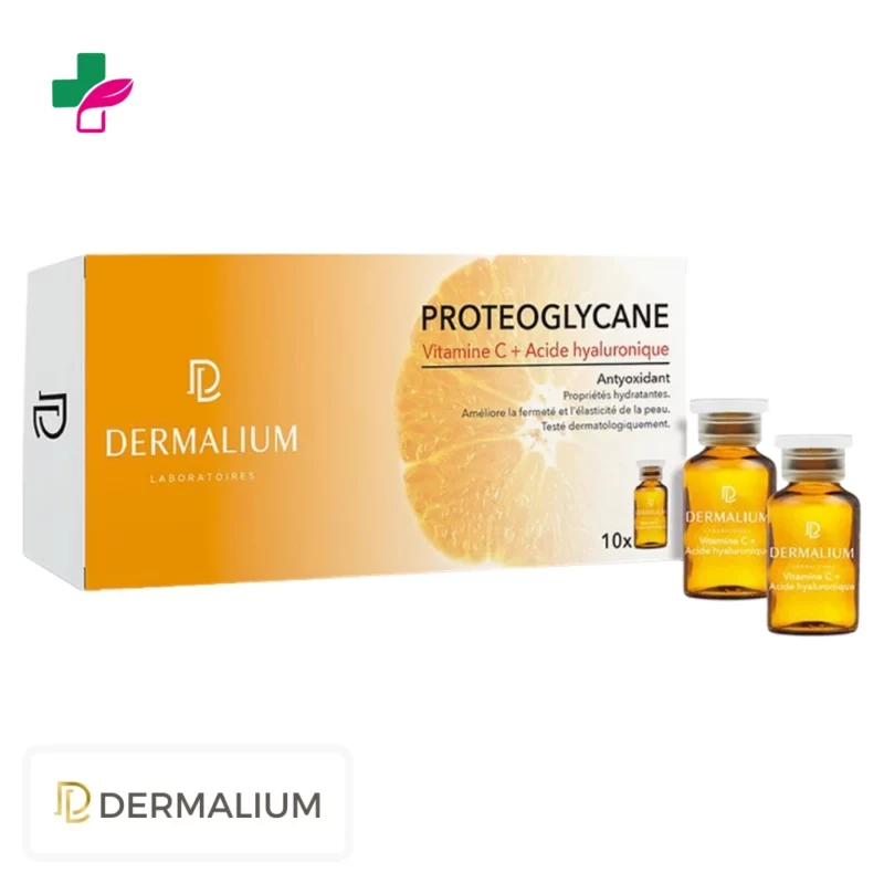 Dermalium Proteoglycane Vitamine C + Acide Hyaluronique Ampoules – 10u
