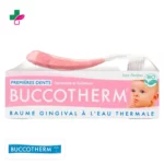 Buccotherm Kit Premières Dents 0-2ans Brosse à Dents et Baume Gingival à l’Eau Thermale – 50ml