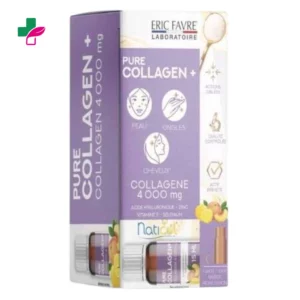 Eric Favre Pure Collagen+ Saveur Pêche Citron Ampoules – 10x15ml