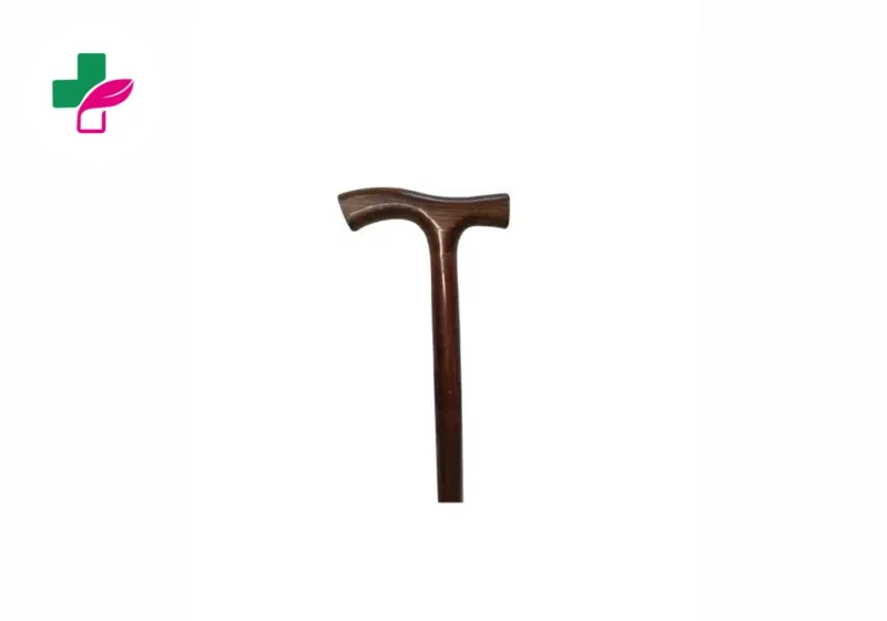 Canne poignée en T bois – Image 3